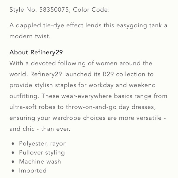 Anthropologie Chrissy Tie-Dye Tank - Picture 10 of 10